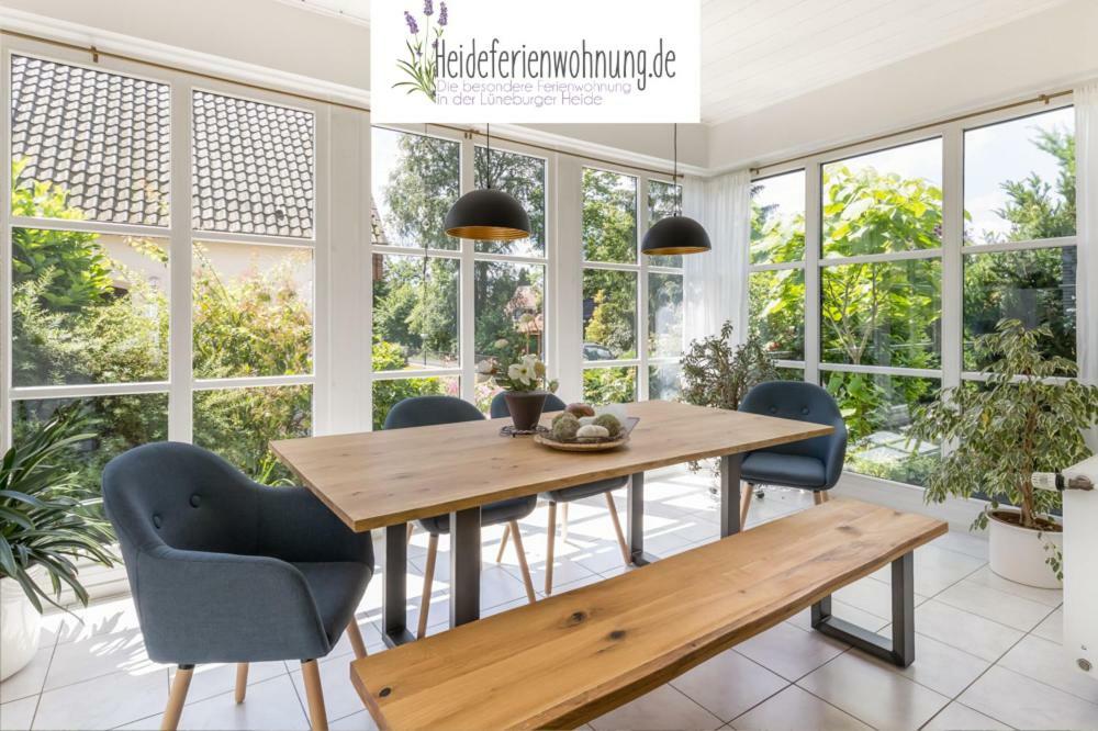 Heideferienwohnung Walsrode Bagian luar foto